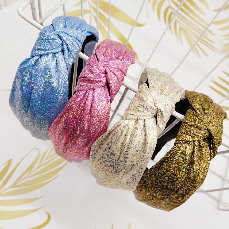 Bờm cài tóc bản to ánh sequin lấp lánh Song An Eco BN112