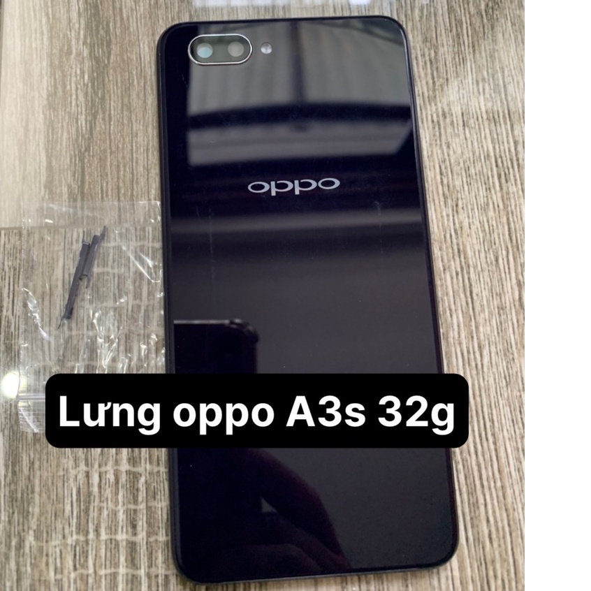 Lưng Vỏ, nắp lưng, khung xương điện thoại oppo A3s - 32g / sim trên ( miếng lưng, phím bấm, kính camera)