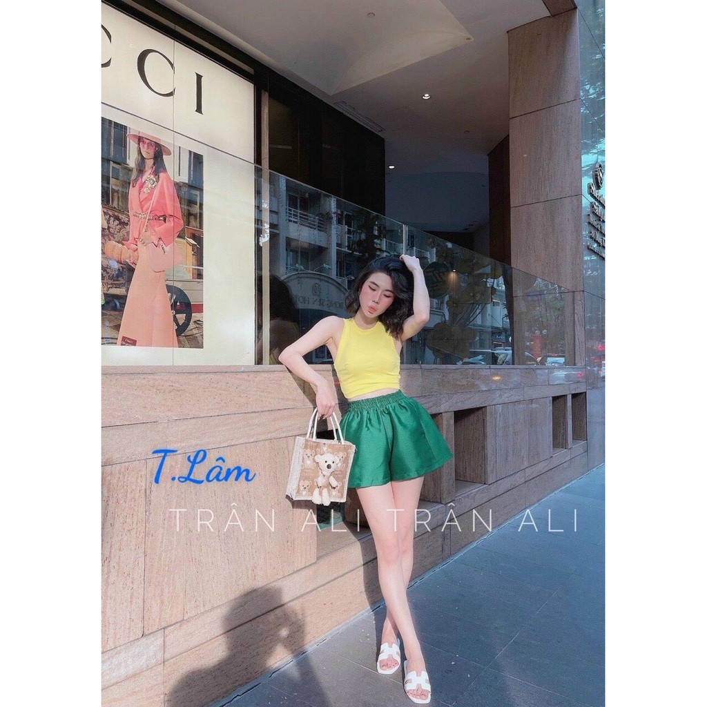 Quần short cạp chun màu siêu hot