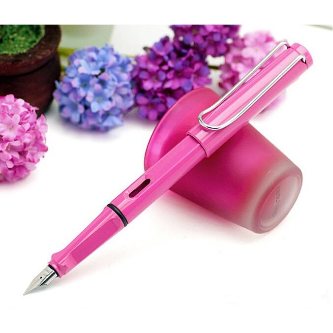 Bút máy Lamy Safari - Màu hồng - Ngòi M - L13PK