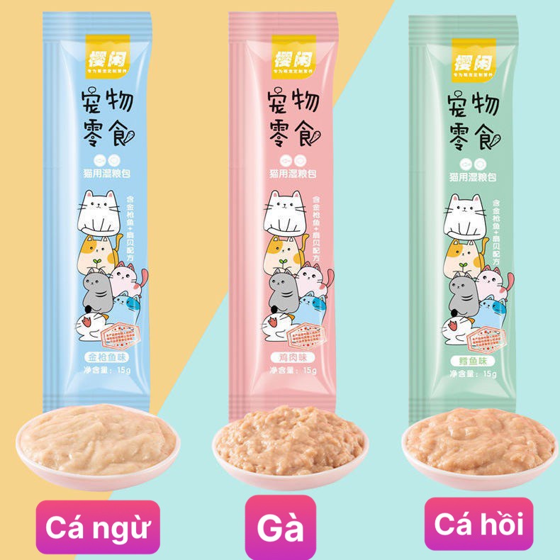Súp thưởng Shizuka 15g  Súp thưởng mèo