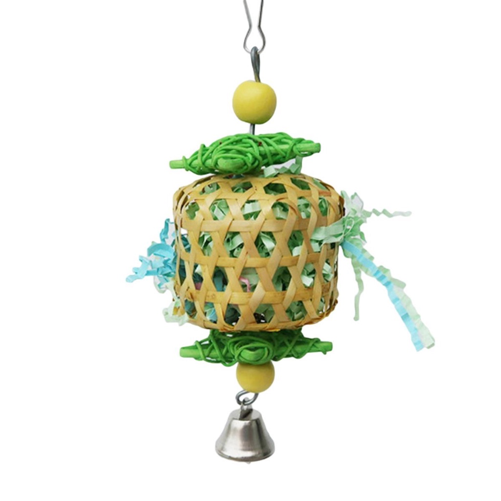 MOCHO Đồ Chơi Nhai Gặm Có Chuông Chống Cắn Cho Chim Cảnh