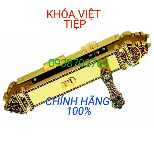 (KHÓA VIỆT TIỆP CHÍNH HÃNG) KHÓA TAY GẠT ĐỒNG ĐÚC VIỆT TIỆP 04199 RUỘT SIÊU