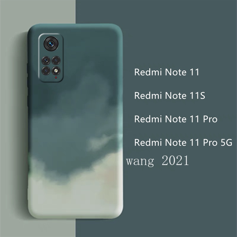 Ốp Điện Thoại Silicone Mềm Màu Nước Chống Rơi Cho Xiaomi Redmi Note 11 / 11S / 11Pro 5G 4G