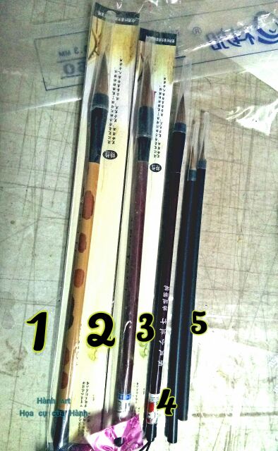 Cọ thư pháp nhiều loại