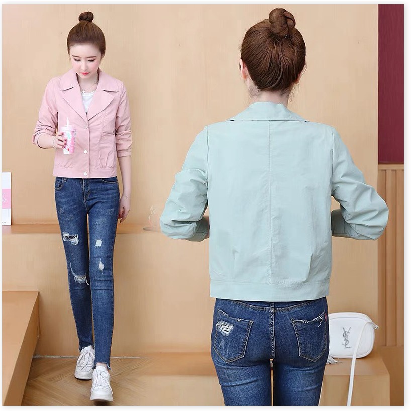 ÁO KHOÁC KAKI NỮ CỔ VEST THỜI TRANG SIÊU ĐẸP