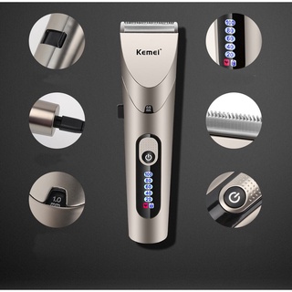 Tông đơ cắt tóc sạc điện chỉnh cữ trên máy cực bén kemei km - 1627