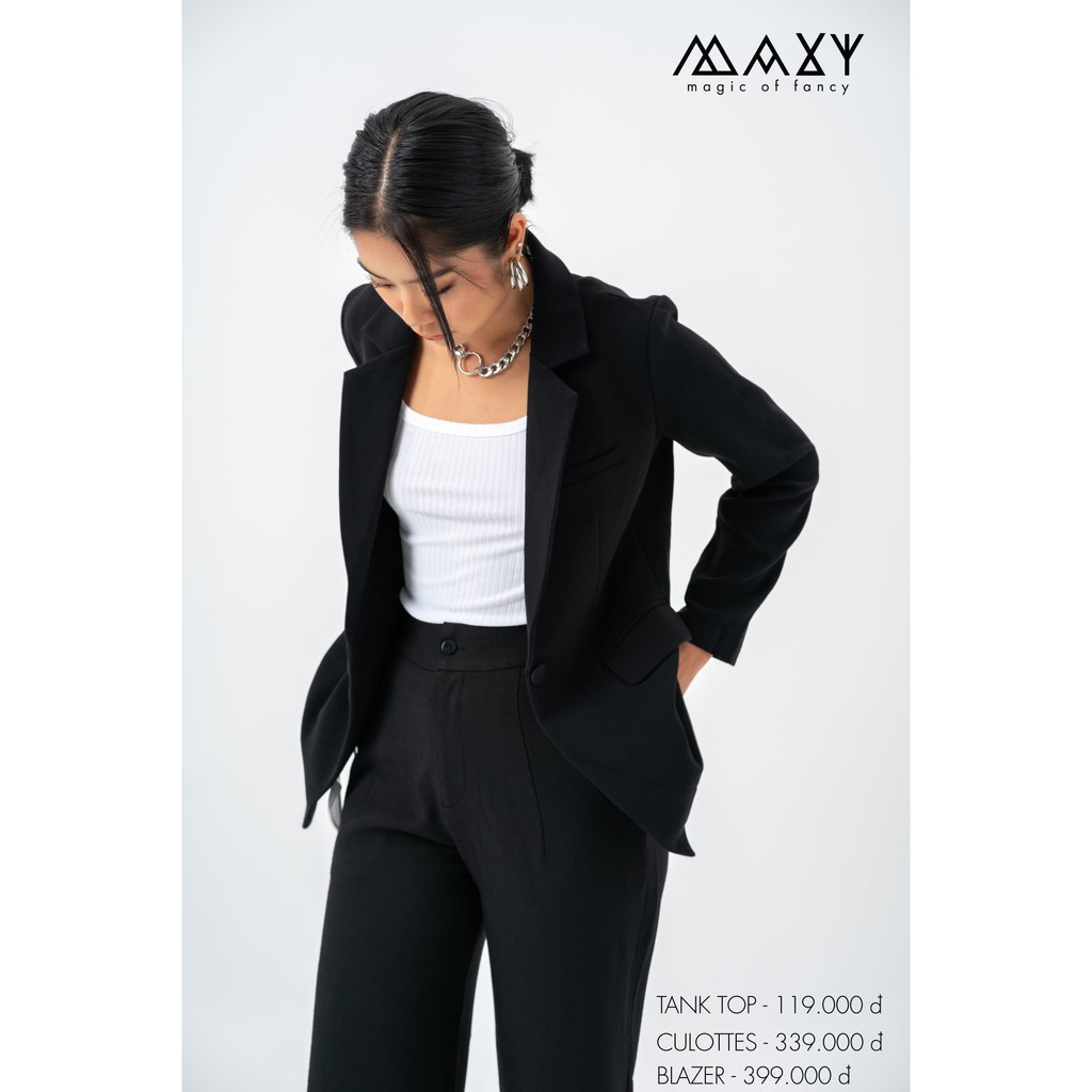 Áo blazer nữ dài tay fitted blazer Maxy Workshop | BigBuy360 - bigbuy360.vn