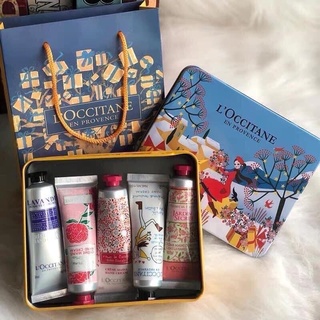 SET 5 TUÝT KEM DƯỠNG DA TAY LOCCITANE KÈM HỘP VÀ TÚI CỰC KỲ SANG CHẢNH