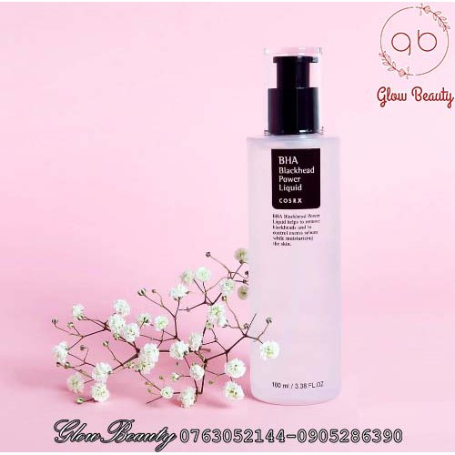 Toner tẩy da chết hóa học COSRX BHA Blackhead Power Liquid 100ML [GLOW BEAUTY]