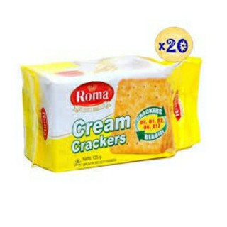 Bánh quy ROMA Cream Crackers lạt dành cho người ăn kiêng hộp 135g