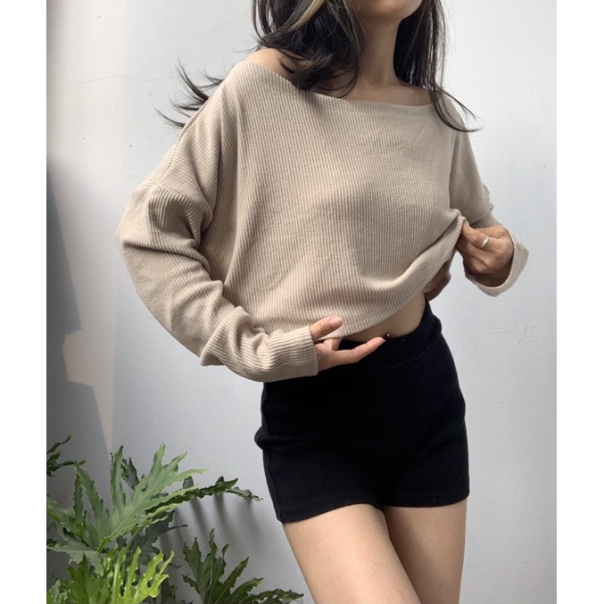 SP000973 Áo Unseethru (Brown) restock ngày 10/1- Tiệm Mềm Croptop