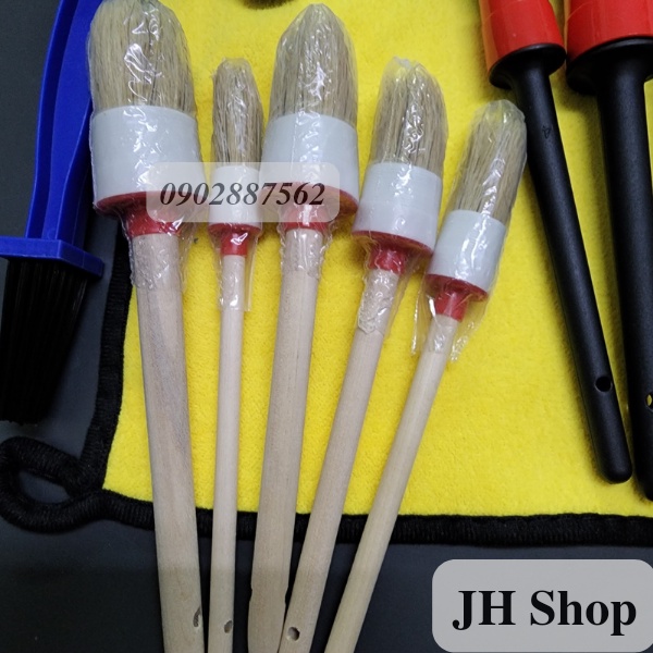 bộ 8 món dụng cụ vệ sinh xe máy cao cấp đủ loại
