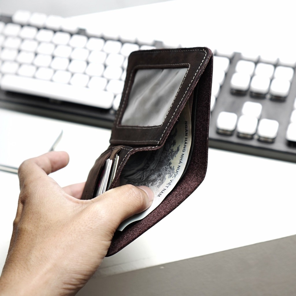 Ví MORI Da Sáp Nhập Khẩu Bóp Gập Form Chuẩn Cao Cấp Chống Thấm Nước Unisex Nam Nữ DOLANTO | BigBuy360 - bigbuy360.vn