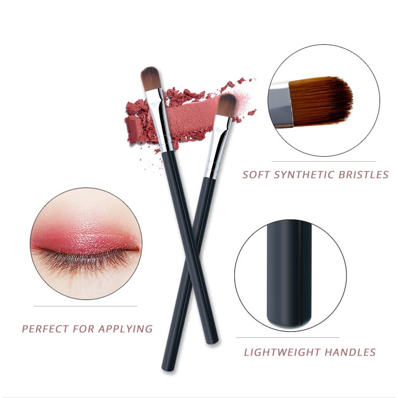 Cọ trang điểm mắt GDTIMA cán nhựa màu đen dành cho người mới bắt đầu