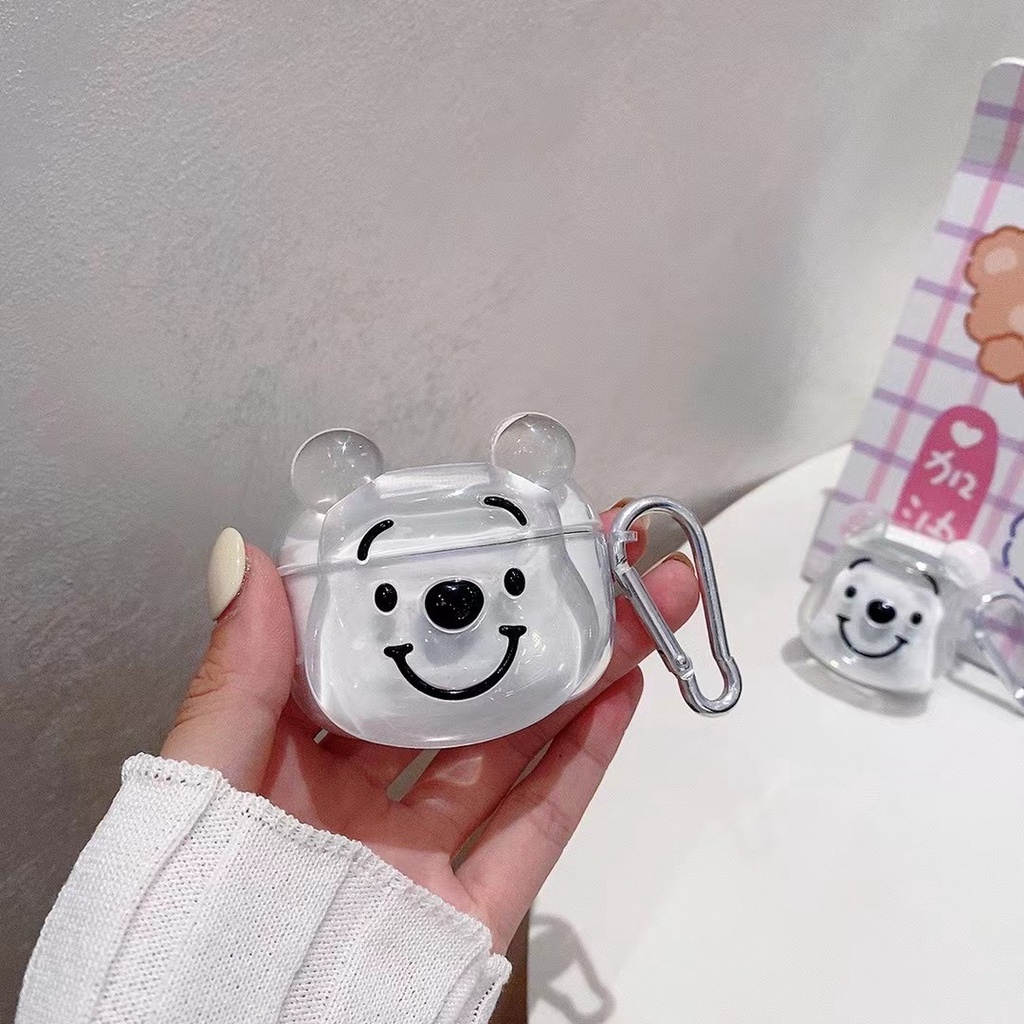 Vỏ bảo vệ hộp sạc tai nghe Bluetooth Airpods 1 2 pro bằng TPU mềm in hoạt hình