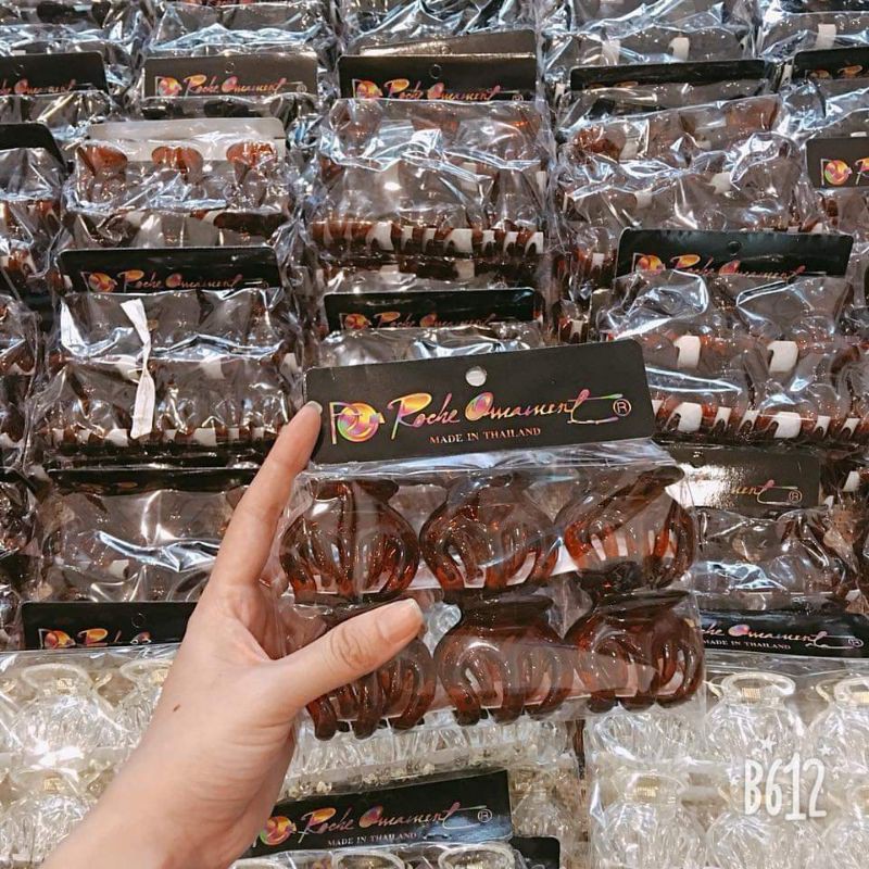 KẸP CÀNG CUA THÁI LAN SET 6 CÁI FULL NÂU