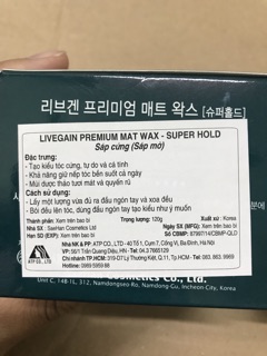 Sáp tạo kiểu cứng, mềm Livegain