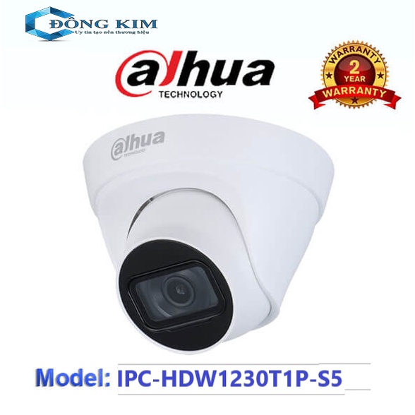 Camera IP DAHUA DH-IPC-HDW1230T1P-S5 Dome hồng ngoại 2.0 Megapixel -Cam Kết Hàng Chính Hãng
