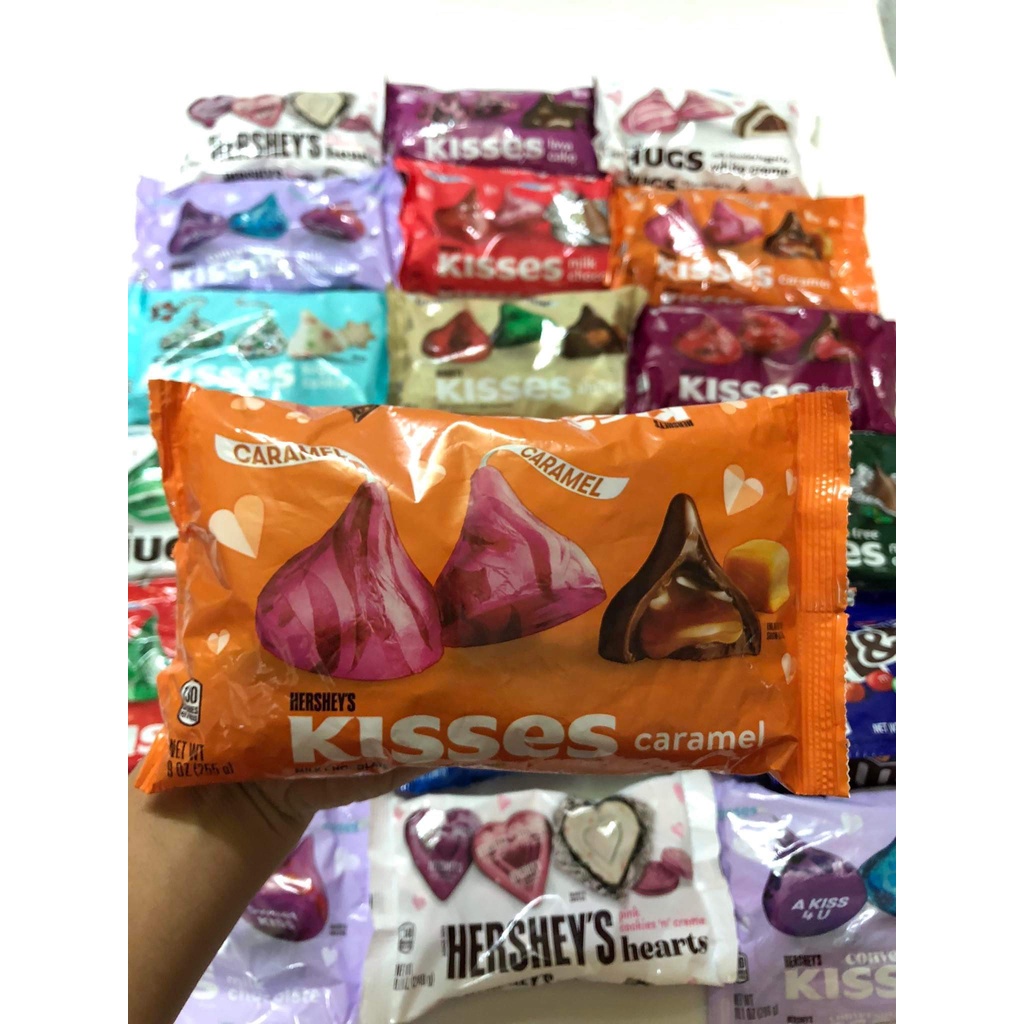 ￼Sô cô la Hershey's Kisses Phiên Bản Valentine Mỹ [ NHIỀU VỊ]