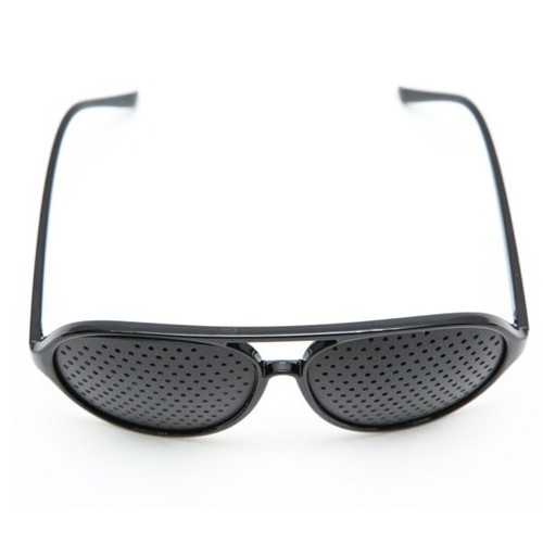 Kính tập mắt Pinhole Glasses - tặng kèm hộp kính thời trang bảo vệ kính + kèm file hướng dẫn tập mắt