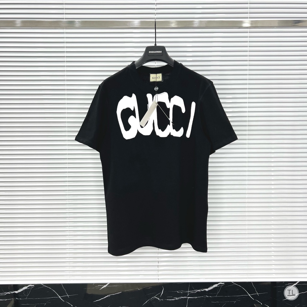 Áo Phông Nam Gucci SPF Chữ In Cao Cấp - Áo Phông GC Balen Nam Nữ Vải Cotton Mát Mịn