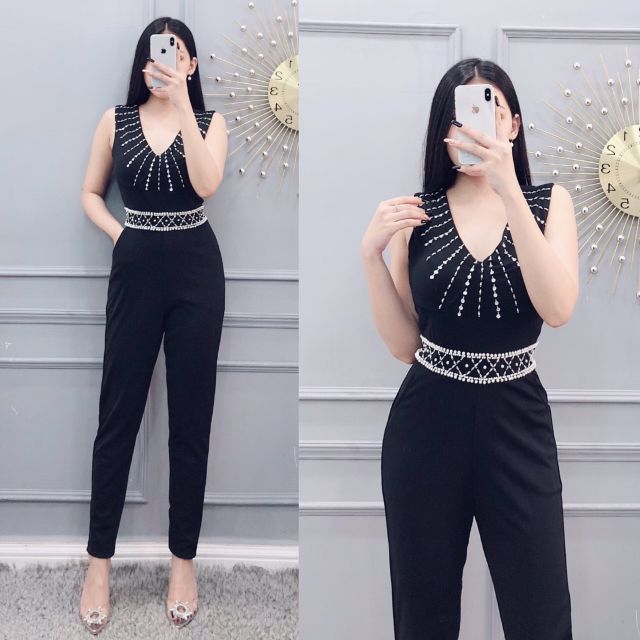 Jumpsuit đính đá size L