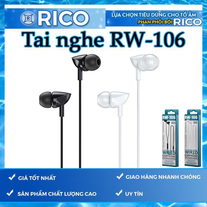 Tai nghe nhét tai Remax RW-106