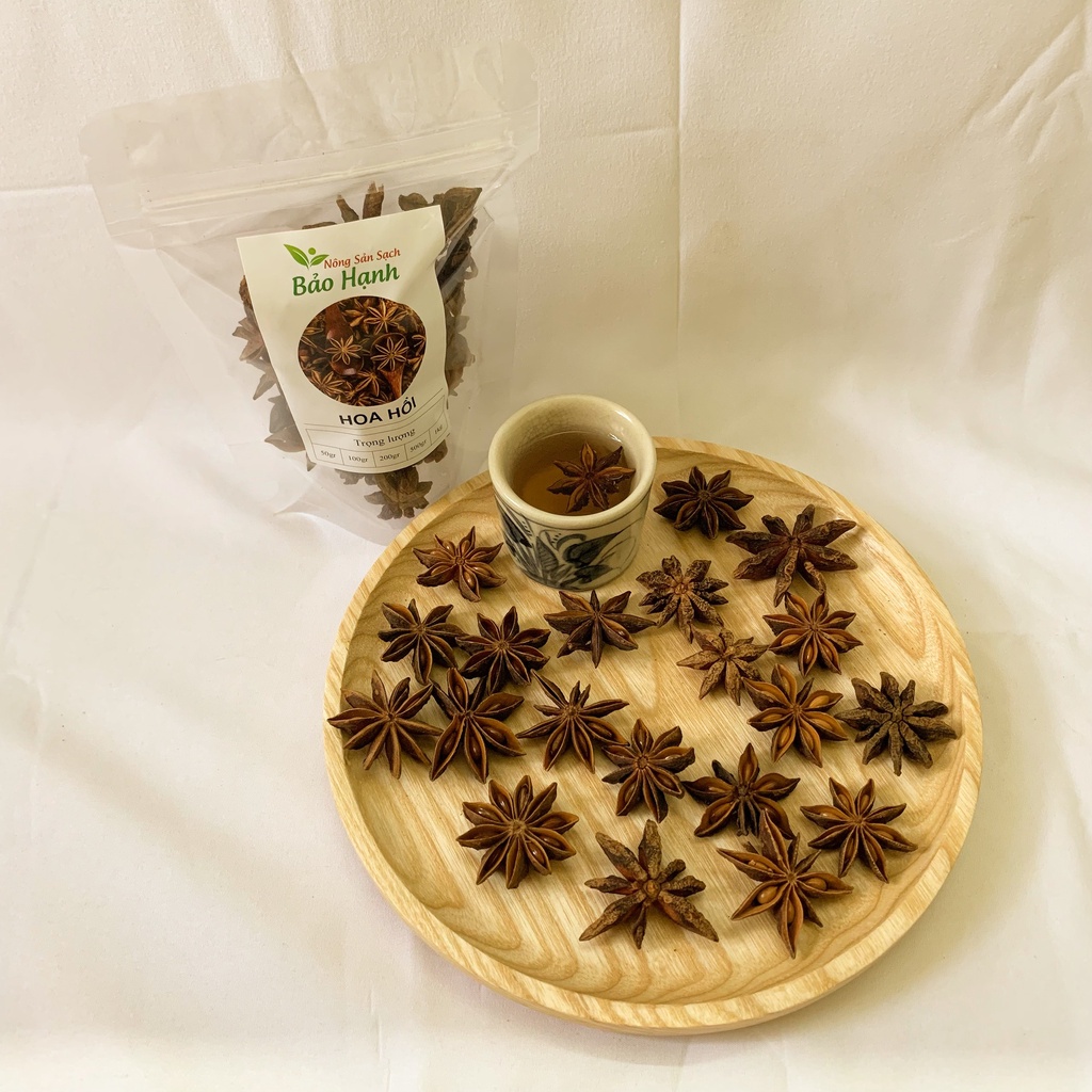 Hoa hồi nguyên chất 100-500gr Star Anise BH Spices chế biến thực phẩm BHS005