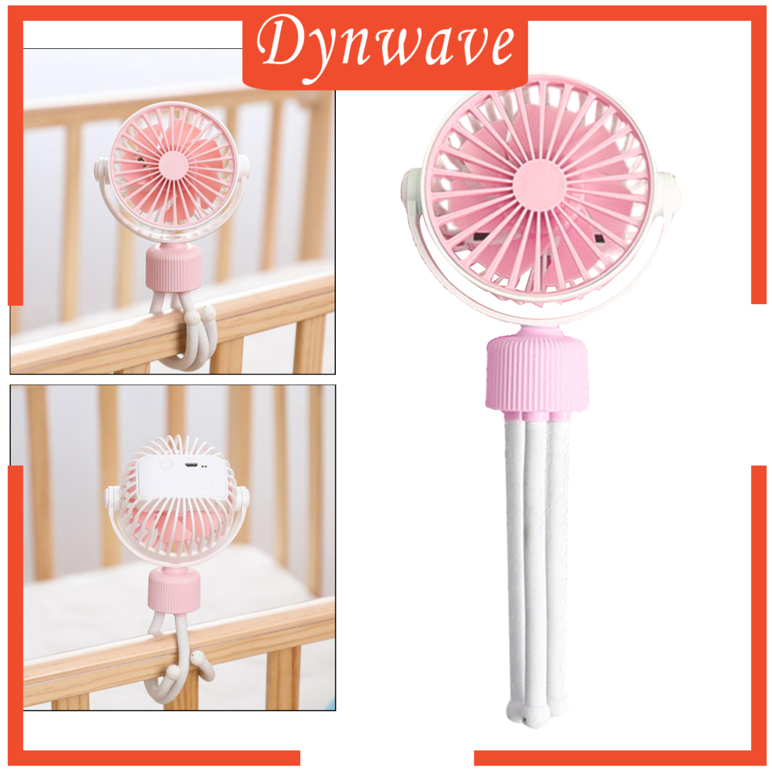 Quạt Mini Kẹp Xe Đẩy Em Bé