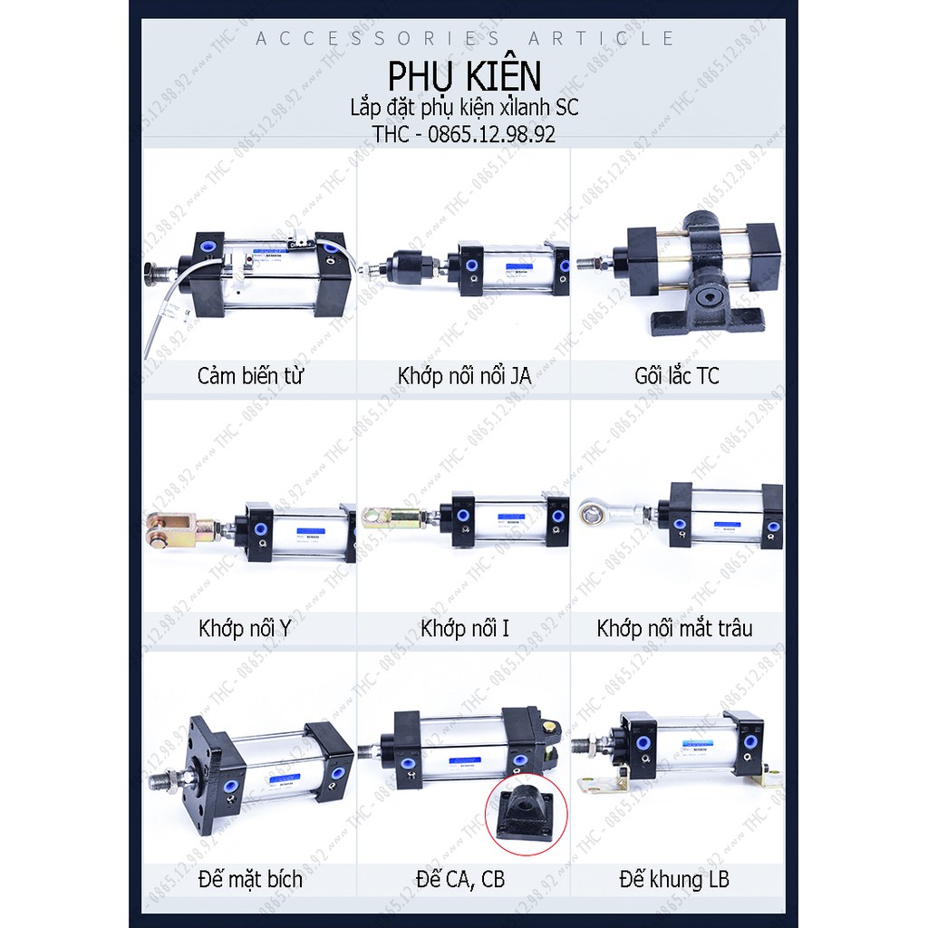 Xi Lanh Khí Nén Vuông Loại Tốt. Piston Ø50mm. Ben Hơi Vuông Hai Chiều. Hành Trình Ty 25 - 1000mm. Đổi Trả Trong 7 Ngày