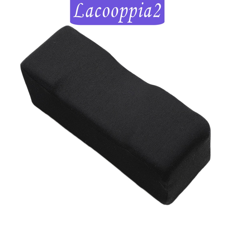 [LACOOPPIA2] Black Comfort Arm Rest Pillow Memory Foam Chair Armrest Pad Elbow Pillow