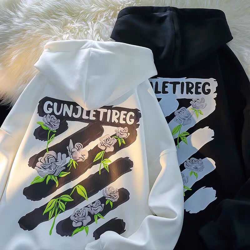 Áo Khoác Hoodie Tay Dài Dáng Rộng Phong Cách Hàn Quốc Dành Cho Nữ