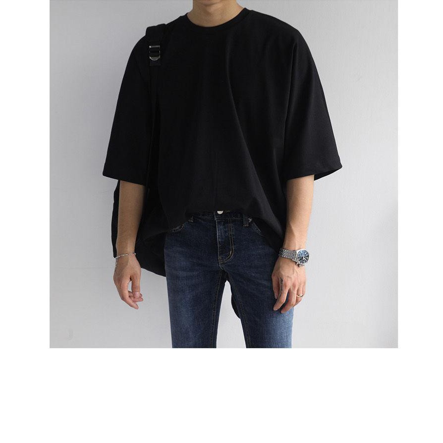 Áo thun trơn tay lỡ form rộng unisex Tiger.86 AFR96