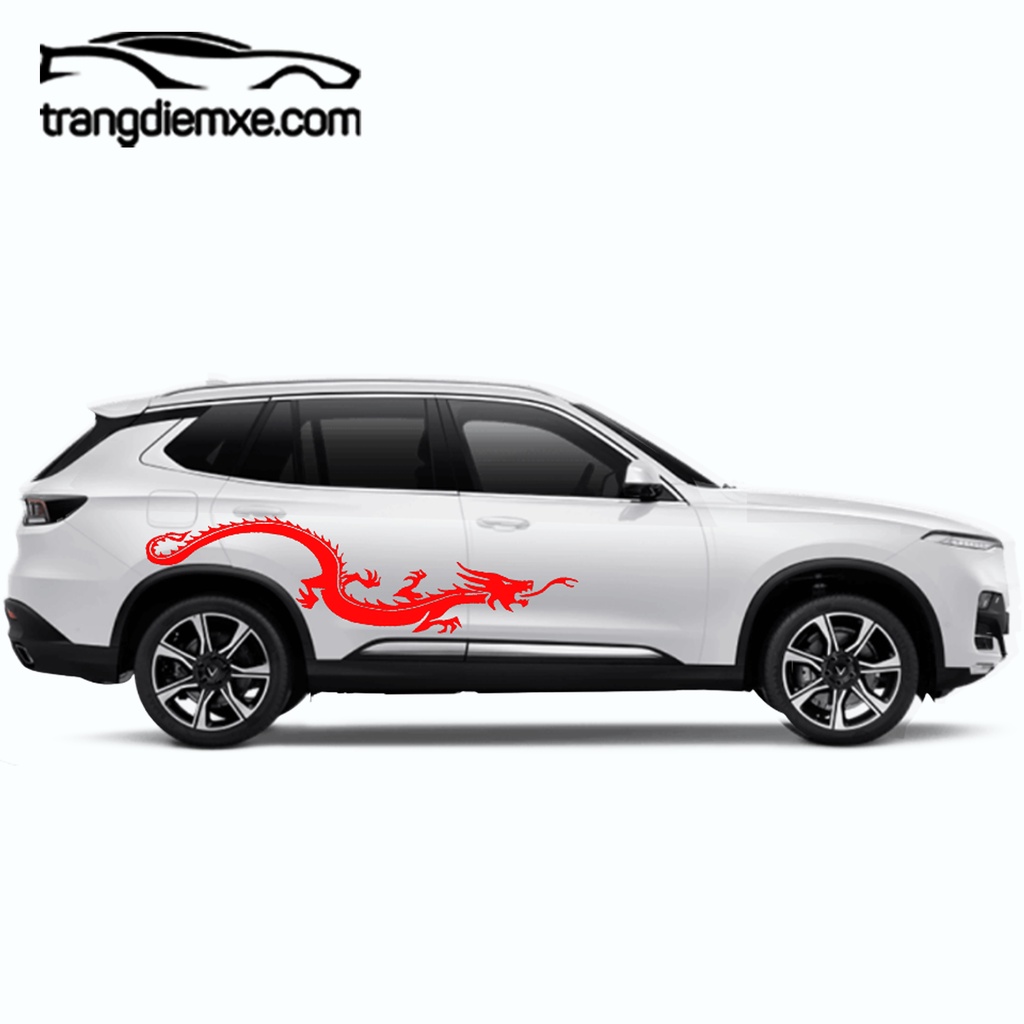 Miếng Dán Xe Ô Tô Tđx  Hình Rồng C43