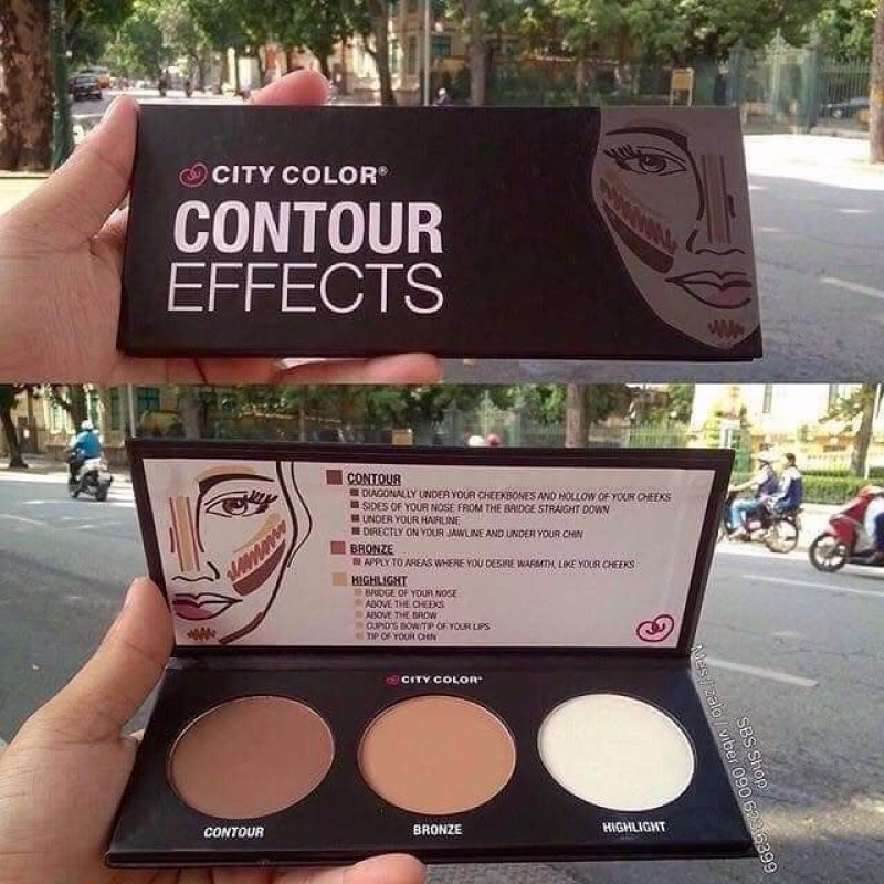 Bảng Phấn Tạo Khối Và Highlight City Color Contour Palette