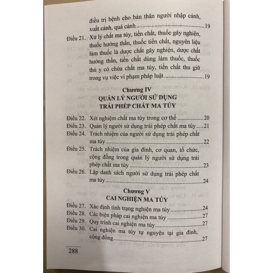 Sách luật phòng, chống ma túy và văn bản hướng dẫn thi hành