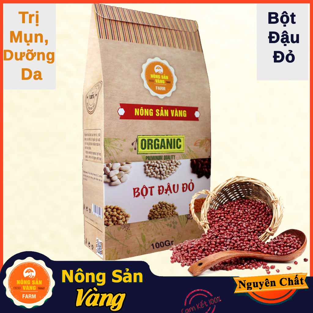 Combo 4 Mặt Nạ Bột Siêu Trắng Da (handmade): Tinh Cám Gạo, Cà Phê, Đậu Đỏ, Diếp Cá (100g/Túi) - Nông Sản Vàng | BigBuy360 - bigbuy360.vn