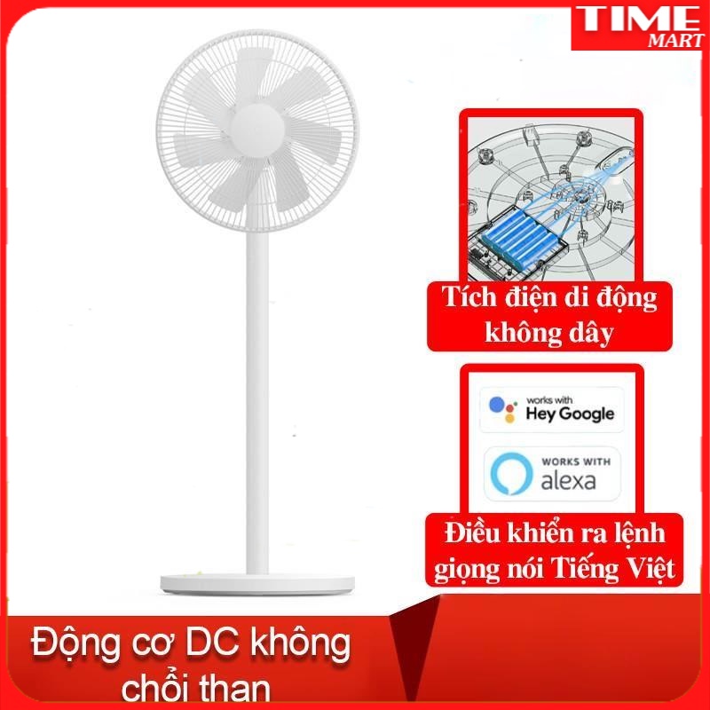 Quạt tích điện Mi Smart Standing Fan Pro Quốc Tế [TIME_MART siêu thị tiện ích gia đình]
