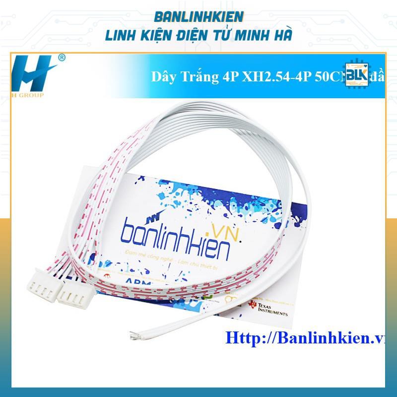 Dây Trắng XH2.54-4P, 5P, 7P, 8P, 9P