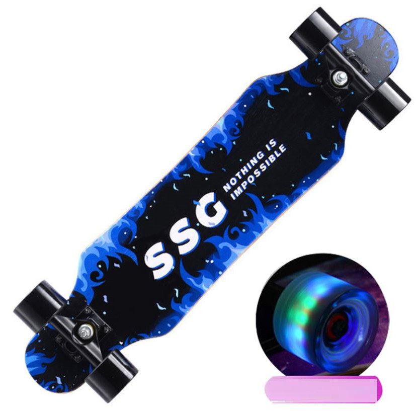 Ván trượt dài thể thao mặt nhám LONGBOARD cao cấp Dancing 80*20cm Phát Sáng