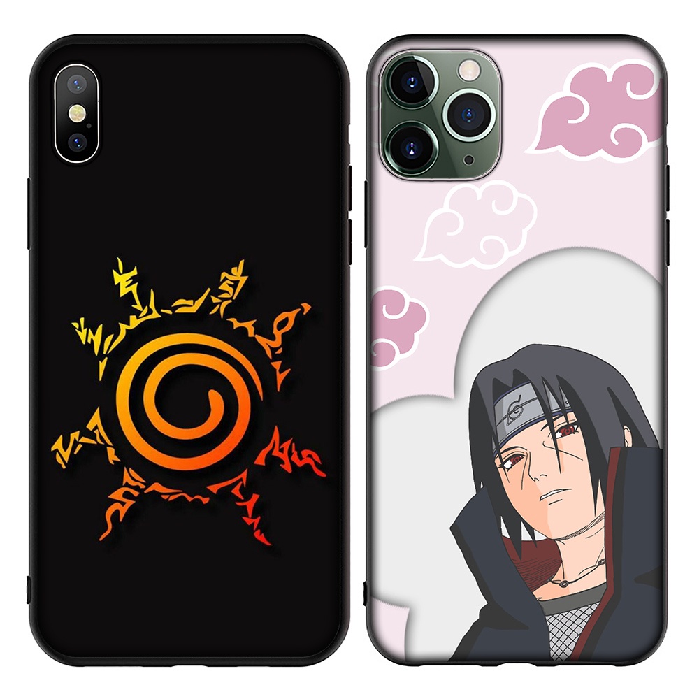 Ốp điện thoại nhựa silicon TPU mềm CPC26 hình Naruto Akatsuki Anime Sasuke cho iPhone 8 7 6S 6 Plus 5 5S SE 2016