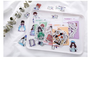Bộ Hình Dán Siêu Dễ Thương Bé Gái & Trai (40 Sticker)