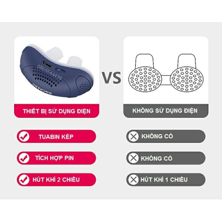 Máy chống ngáy công nghệ dòng xoáy kép lọc khí 2in1 cao cấp (BH:12 tháng)