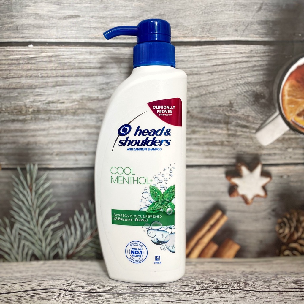 Dầu gội Head Shoulders bạc hà COOL MENTHOL Thái Lan 410ml MÁT LẠNH SẢNG KHOÁI
