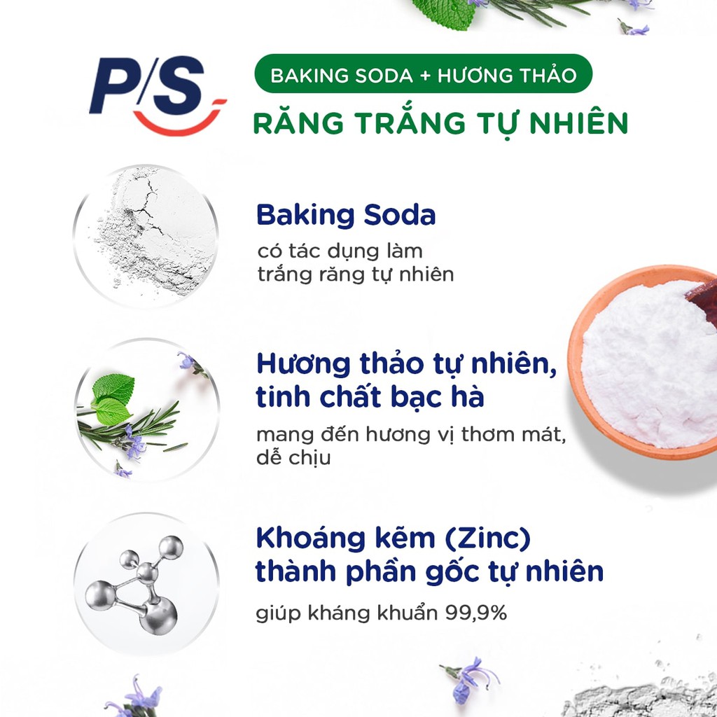 [HB Gift] Hộp quà P/S Trắng Răng Tự Nhiên 4x30G