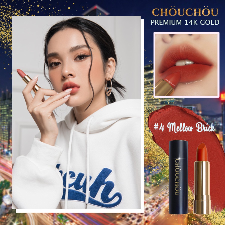 Son Chou Chou Mạ Vàng Premium Matte 14k Gold Edition