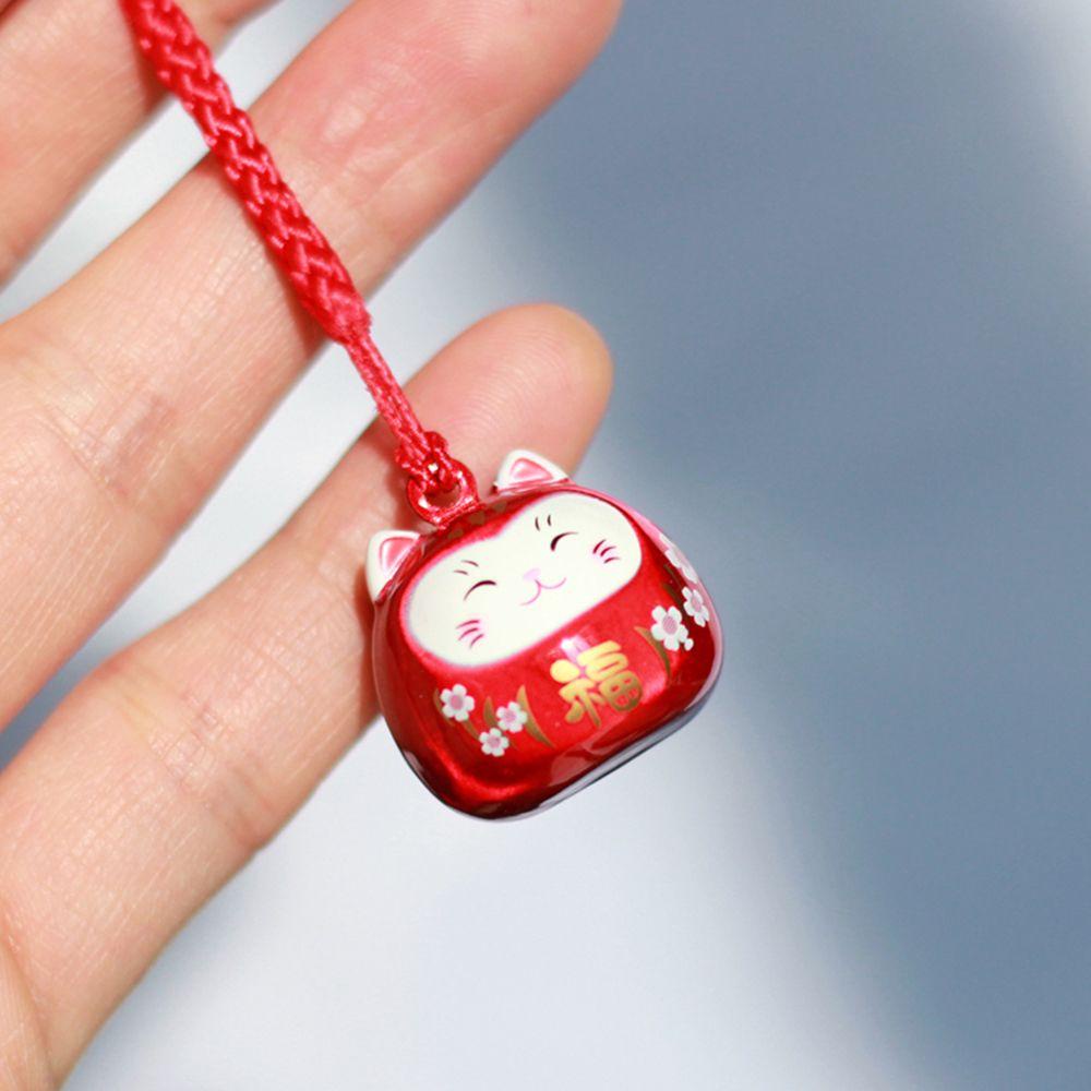 Móc Khóa Hình Chú Mèo May Mắn Hoạt Hình Đáng Yêu