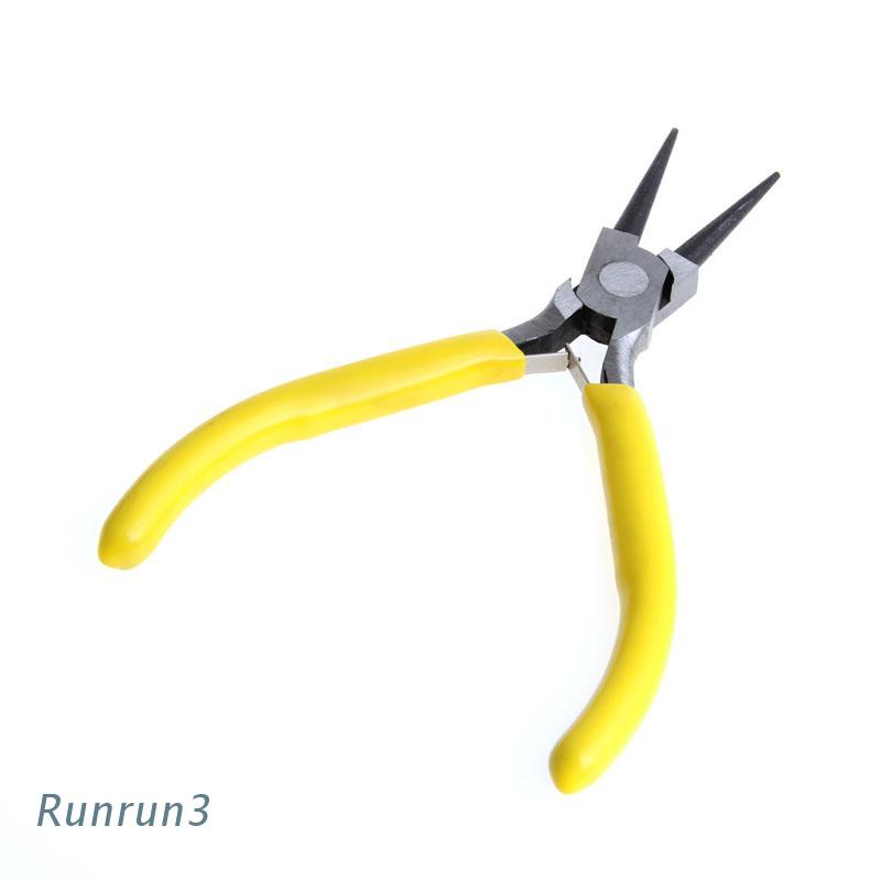 Kìm mũi tròn mini làm từ thép carbon làm trang sức thủ công tiện lợi DIY