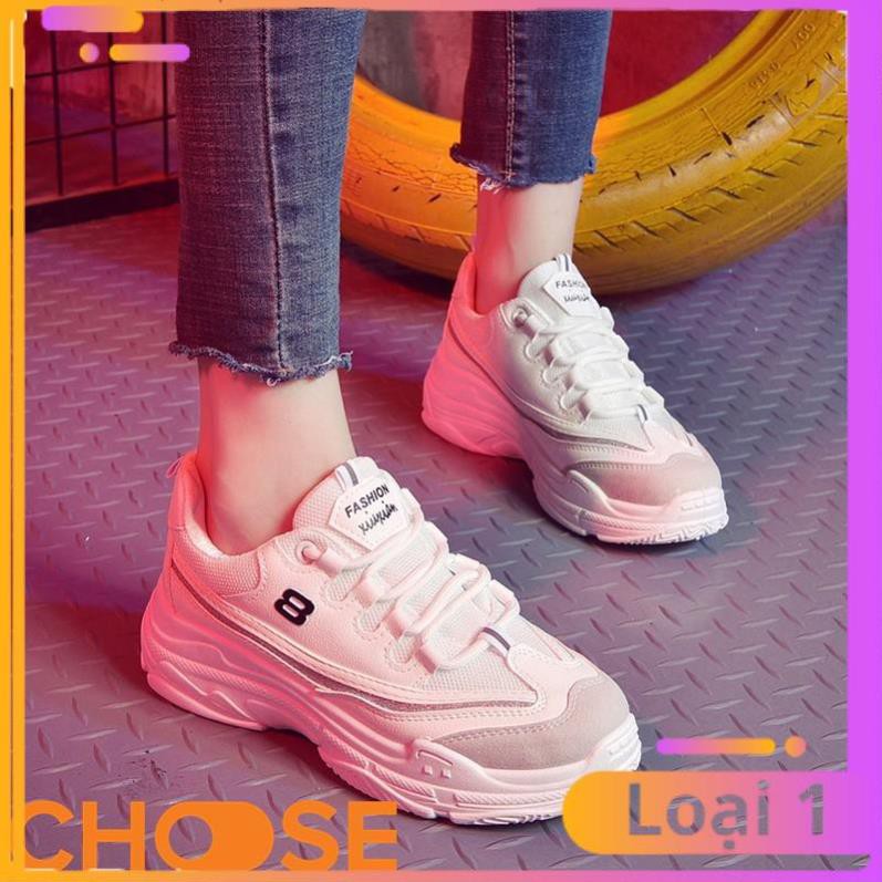 [Bản Mới Nhất] Giày Nữ Sneaker Choose Độn Đế ULZANG Thể Thao Tăng Chiều Cao Phối Màu Cá Tính G2902 | BigBuy360 - bigbuy360.vn